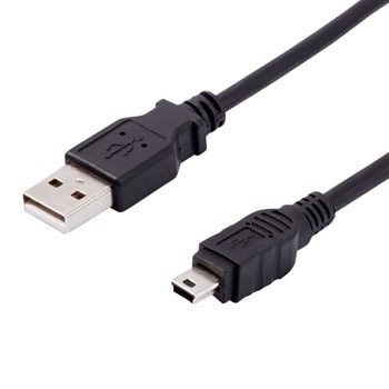 Кабел Vivanco 45207, от USB A(м) към USB Mini B(м), 0.75m, черен | JAR Computers Vivanco 45207
