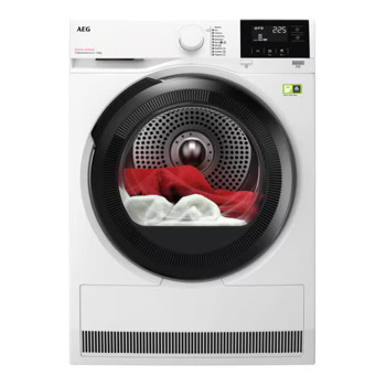 Сушилня AEG TR8184E, 8 кг. капацитет, свободностояща, 59.6 см ширина, 10 програми, Absolutecare, MixDry, PreciseDry, SensiDry, бяла | JAR Computers Сушилня AEG TR8184E