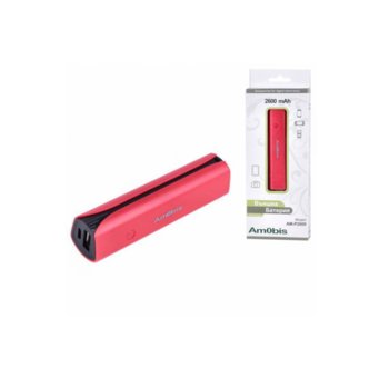 Amobis AM-P2600 Power bank Red