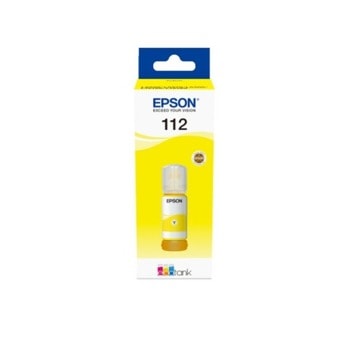 Мастило за Epson EcoTank L6550/L6570/L11160/L15150/L15160/M15140 - 112 EcoTank Pigment - Yellow - P№ C13T06C44A - 70ml | JAR Computers EPSON 112 EcoTank Pigment Yellow