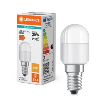 led special t26 20 200° v 2.3w 827 frosted e14