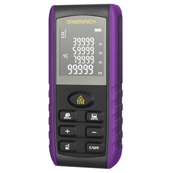 Лазерен измерител Ermenrich Reel PRO GE60, 4-редов дисплей, до 60 метра измервателен диапазон, лилав | JAR Computers Ermenrich Reel PRO GE60