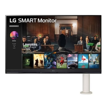 Монитор LG 32SQ780S-W, 31.5" (80.01cm), VA панел, 65Hz, 4K/UHD, 5ms, 3000:1, 350cd/m2, HDMI, USB-C, webOS, Bluetooth | JAR Computers Монитор LG 32SQ780S-W