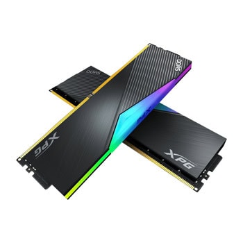 Памет 32GB (2x16GB) DDR5 7200MT/s, A-data XPG Lancer RGB Black, AX5U7200C3416G-DCLARBK, 1.4V | JAR Computers A-Data AX5U7200C3416G-DCLARBK