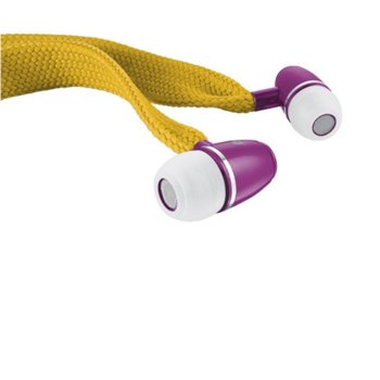 Труст Lace In-ear Headphone mustard yellow 19281