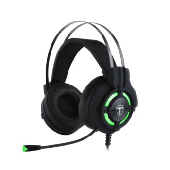 Слушалки Redragon T-DAGGER Andes T-RGH300, микрофон, 2x TRS/USB жак, черни | JAR Computers Redragon T-DAGGER Andes T-RGH300