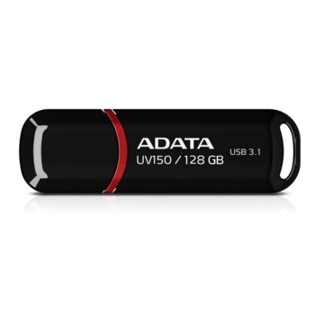 Памет 128GB USB Flash Drive A-Data UV150, USB 3.0, черна | JAR Computers A-Data 128GB USB3.0 UV150 ADATA