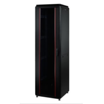 Комуникационен шкаф Mirsan MR-32-GTV66BK, 19", 32U, 600 x 600 x 1608, свободностоящ, товароносимост 2000кг., черен | JAR Computers Mirsan MR-32-GTV66BK