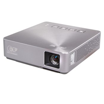 Проектор ASUS S1 Silver, LED, WVGA(854x480), 1000:1, 200lm, HDMI, USB, 6 000mAh батерия image