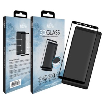 Eiger 3D Curved Tempered Glass Case Galaxy Note 8