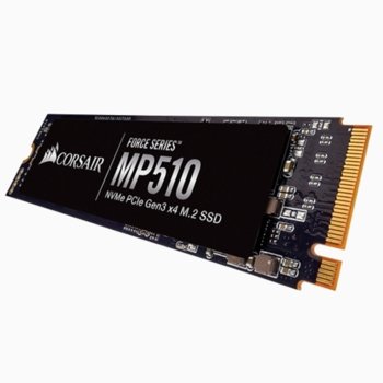 Памет SSD 480GB Corsair MP510 CSSD-F480GBMP510,M.2 PCI-e NVMe, M.2 2280, скорост на четене 3480MB/s, скорост на запис 2000MB/s image
