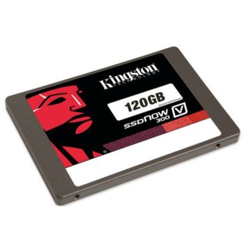 Памет SSD 120GB, Kingston SSDNow V300 (SV300S37A/120G), SATA 6Gb/s, 2.5"(6.35 cm), без опаковка (Bulk), скорост на четене 450MB/s, скорост на запис 450MB/s | JAR Computers SSD 120GB Kingston SSDNow V300 BULK SV300S37A/120G