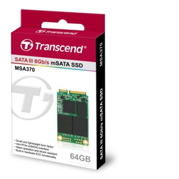 SSD 64GB Transcend mSATA, SATA3 6Gb/s, 2.5