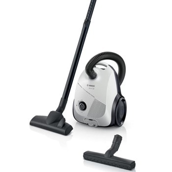 Прахосмукачка Bosch BGLS2WH1H, с торба, 600W, 3.5 л. капацитет на торбата, микрофилтър, бяла | JAR Computers Bosch BGLS2WH1H