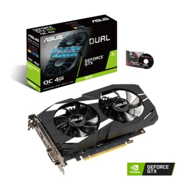 Видео карта nVidia GeForce GTX1650, 4GB, Asus Dual GTX 1650 OC Edition, PCI-E 3.0, GDDR5, 128Bit, DP, HDMI, DVI-D | JAR Computers Asus Dual GTX 1650 OC