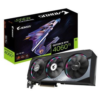 Видео карта Nvidia GF RTX 4060 Ti, 8GB, Gigabyte Aorus Elite, PCI-E 4.0, GDDR6, 128-bit, DisplayPort, HDMI | JAR Computers Видео карта Gigabyte GF RTX 4060 Ti Aorus Elite 8G