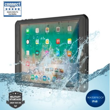 Калъф за таблет Apple iPad Pro 2017 10.5", 4smarts Waterproof Case Active Pro NAUTILUS, ударо и водоустойчив, TPU, черен | JAR Computers 4smarts Waterproof Case Active Pro NAUTILUS, черен