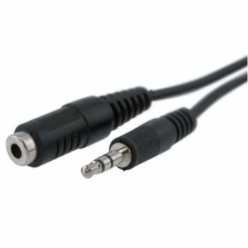 Аудио кабел DeTech, Jack(м) 3.5mm към Jack(ж) 3.5mm, 3m, черен | JAR Computers DeTech Jack(м) 3.5mm към Jack(ж) 3.5mm 3m 18148