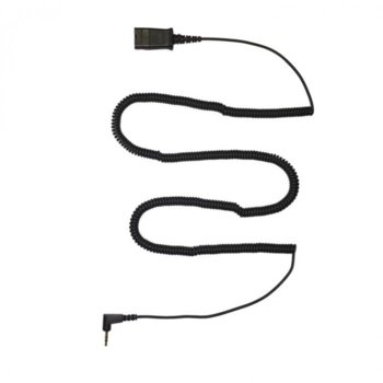 Кабел Plantronics 70765-01, QD към 2.1 mm жак, 21pin, 3m, черен | JAR Computers Plantronics QD to 2.5 mm