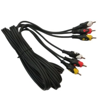 Кабел Royal CABLE-3RCA/150 HQ, от 3x чинч(м) към 3x чинч(м), 1.5m, черен | JAR Computers Royal CABLE-3RCA/150 HQ 21006554