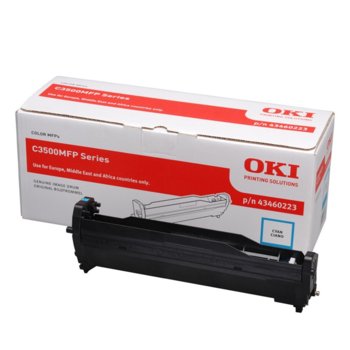 Drum Unit ЗА OKI C 3520/3530/MC 350/360 - Cyan - P№ 43460223 - заб.: 15000k | JAR Computers КАСЕТА ЗА OKI C 3520/3530/MC 350/360 - Drum Cyan…