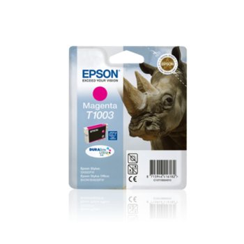 Касета ЗА EPSON B40W/BX600FW/SX600FW - Magenta - P№ T1003 - заб.: 11.1ml. | JAR Computers Касета ЗА EPSON B40W/BX600FW/SX600FW - Magenta