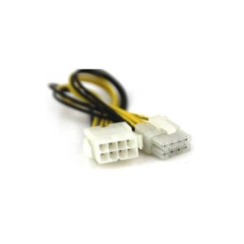 Захранващ кабел VCom CE314 ATX EPS 8-pin(м) към ATX EPS 8-pin (ж), 0.3m | JAR Computers VCom CE314 8pin PCI-E(м) към 8pin(ж)