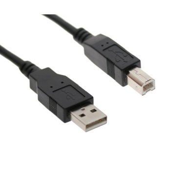 Кабел VCom CU201-B, от USB A(м) към USB B(м), 2.5m, черен | JAR Computers VCom USB A(м) към USB B(м) 2.5m CU201-B-2.5m