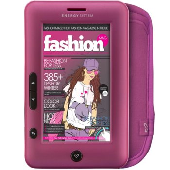 Електронна книга C4 TOUCH, PINK GLAM, 4.3"(10.92 cm) TFT, подарък - 1500 литературни класики, 4GB | JAR Computers Energy Sistem PINK GLAM