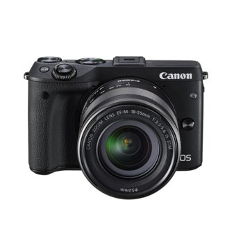 Canon EOS M3 black + EF-M 18-55mm + LP-E17