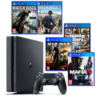 PlayStation 4 Slim Watch Dogs Open World