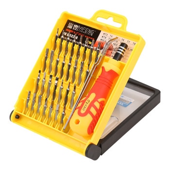 Комплект отвертка и накрайници Jakemy JK-6032-A, 32 части, CR-V, жълти | JAR Computers Jakemy JK-6032-A 17627