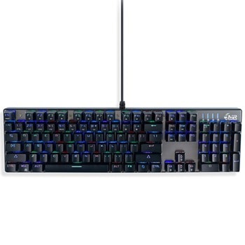 Клавиатура MediaRange GS101 (MRGS101-UK), гейминг, механична, RGB подсветка, UK Layout, черна, USB image