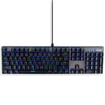 Клавиатура MediaRange GS101 (MRGS101-UK), гейминг, механична, RGB подсветка, UK Layout, черна, USB | JAR Computers MediaRange MRGS101-UK