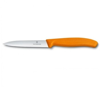 Нож за белене Victorinox Swiss Classic, 10 см, назъбено острие, оранжев | JAR Computers Victorinox Swiss Classic 6.7736.L9