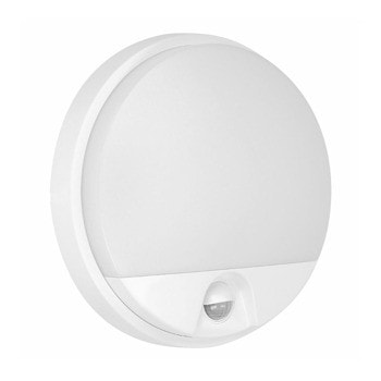 LED градинско осветително тяло Adviti Agat, 15W, 1100 lm, 4000K, IP54 защита, за стена, със сензор, бяло | JAR Computers Adviti AD-OP-6112WLPMR4