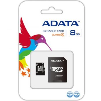 8GB microSDHC A-Data Class4 AUSDH8GCL4-RA1