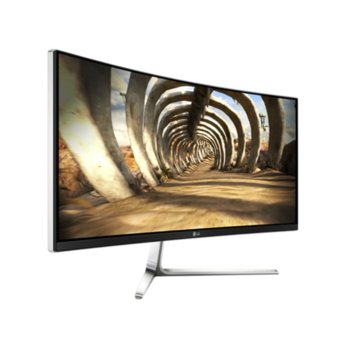 Монитор 34" (86.36 cm) LG 34UC97, IPS панел, Curved & UltraWide, 5ms, 1000 000:1, 300 cd/m2, ThunderBolt, Display Port, HDMI | JAR Computers 34UC97-S