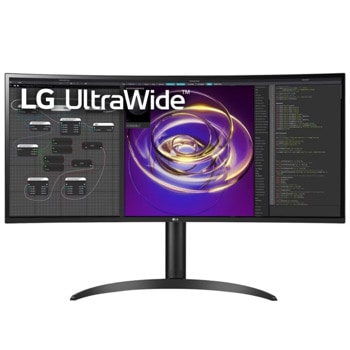Монитор LG 34WP85CP-B, 34" (86.36cm), IPS панел, WQHD, 5ms, 300cd/m2, HDMI, DisplayPort, USB-C | JAR Computers Монитор LG 34WP85CP-B
