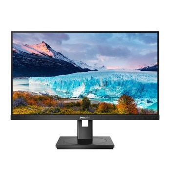 Монитор Philips 272S1M/00, 27" (68.58 cm) IPS панел, 75Hz, Full HD, 4ms, 50 000 000:1, 250cd/m2, DisplayPort, HDMI, DVI-D, VGA, USB | JAR Computers Philips 272S1M/00