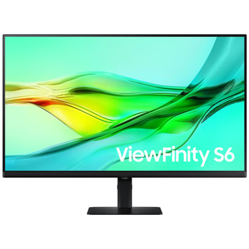 Монитор Samsung ViewFinity S6 LS-32D600UA (2024), 32" (81.28cm) IPS панел, 100Hz, QHD, 5ms, HDR10, 350cd/m2, DisplayPort, HDMI, USB Hub, USB Type-C, LAN | JAR Computers Samsung ViewFinity S6 S60UD LS32D600UAUXEN