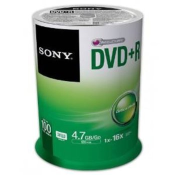 Sony 100 DVD+R spindle 16x