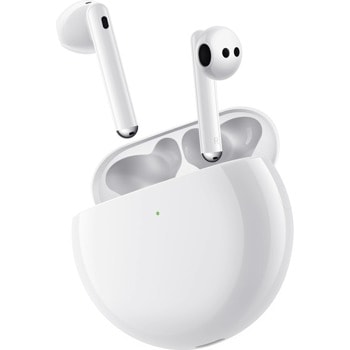 Слушалки Huawei FreeBuds 4, безжични, микрофон, Bluetooth, ANC, до 22 часа време на работа(с кутия за зареждане), бели | JAR Computers Huawei FreeBuds 4 Hero-CT060 Ceramic White