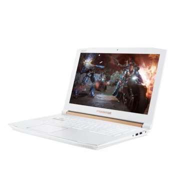 Лаптоп Acer Predator Helios 300 SpecialEdition (NH.Q4HEX.007)(бял) с подарък Раница за лаптоп Acer Predator Gray, шестядрен Intel Core i7-8750H 2.2/4.1 GHz, 15.6" (39.62 cm) FHD 144Hz Display & GTX 1060 6GB, 16GB DDR4, 1TB HDD & 512GB SSD, Windows 10 | JAR Computers Acer Predator Helios 300 SE + Predator Rolltop Gra