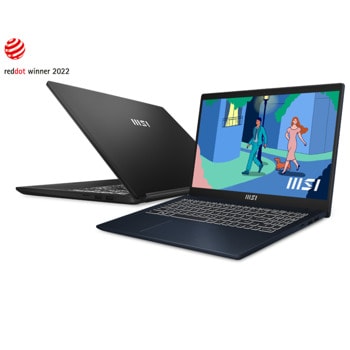 Лаптоп MSI Modern 15 B11M-033XBG (9S7-15H312-033), четириядрен Intel Core i7-1195G7 1.3/5.0GHz, 15.6" (39.62 cm) Full HD IPS Anti-Glare Display, (HDMI), 16GB DDR4, 512GB SSD, USB 3.2 Type-C, No OS | JAR Computers MSI Modern 15 B11M-033XBG (9S7-15H312-033)