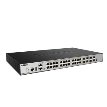 Суич D-Link DGS-3630-28TC/SI, 1000Mbps, 28 порта, 20x 10/100/1000Base-T, 4x Combo 10/100/1000BASE-T/SFP ports, 4x10GE SFP | JAR Computers D-Link DGS-3630-28TC/SI
