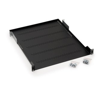 Тава Triton RAB-UP-650-A1 за комуникационен шкаф, 19", 1U, 650мм дълбочина, 40кг товароносимост, перфорирана | JAR Computers Triton RAB-UP-650-A1