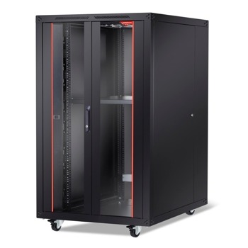 Комуникационен шкаф FORMRACK BETA-26U80100 19", 26U, 780x1384mm, товароносимост 600кг, черен | JAR Computers Formrack BETA-26U80100
