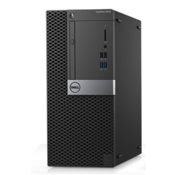 Настолен компютър Dell OptiPlex 5050 MT (N038O5050MT02), четириядрен Kaby Lake Intel Core i7-7700 3.60/4.20GHz, 8GB DDR4 RAM, 1TB HDD 7200rpm, 6x USB 3.1 Gen 1, клавиатура и мишка, Windows 10 | JAR Computers Dell OptiPlex 5050 MT N038O5050MT02