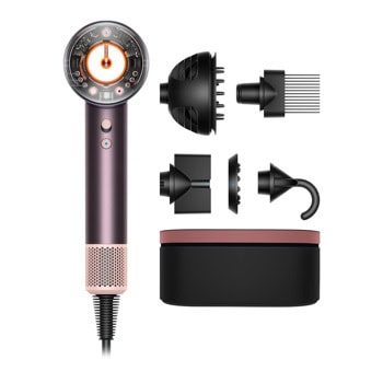 Сешоар Dyson Supersonic Nural Jasper/Plum, 1600W, 3 степени на скорост, 4 настройки на температурата, студена струя, отрицателни йони, лилав | JAR Computers Dyson Supersonic Nural Jasper/Plum 599003-01